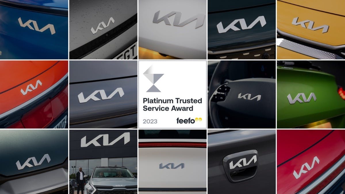 Kia earns Platinum Trusted Service Award from Feefo